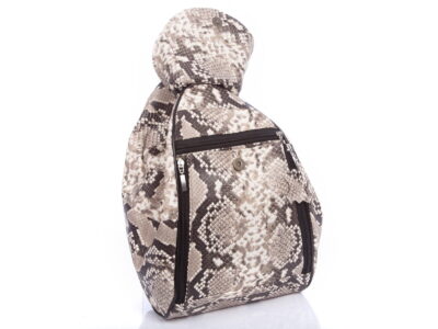 Plecak damski skórzany imitacja skóry węża SERGEJ - obrazek 7