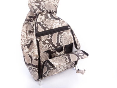 Plecak damski skórzany imitacja skóry węża SERGEJ - obrazek 8