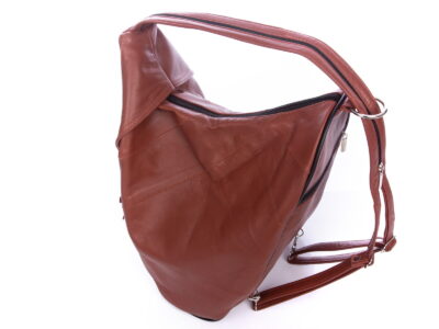 Miejski plecak damski skórzany brązowy SERGEJ - obrazek 8