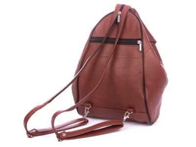 Miejski plecak damski skórzany brązowy SERGEJ - obrazek 3