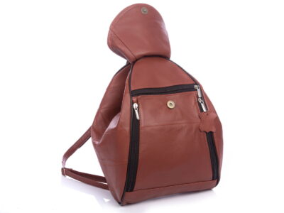 Miejski plecak damski skórzany brązowy SERGEJ - obrazek 9