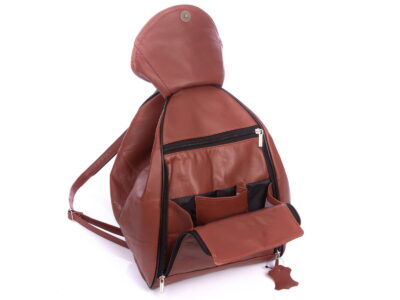 Miejski plecak damski skórzany brązowy SERGEJ - obrazek 10