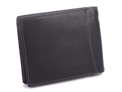 Portfel męski skórzany pojemny czarny Wild Things Only - obrazek 2