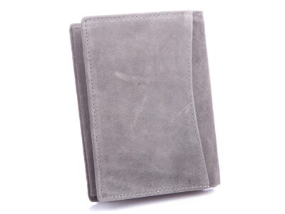 Szary portfel męski skórzany pionowy WILD RFID - obrazek 2