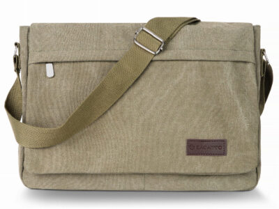 Torba męska na ramię khaki duża A4 Zagatto
