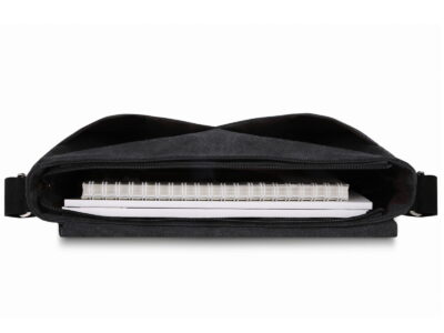 Torba męska na ramię duża canvas A4 Szara ZAGATTO - obrazek 6