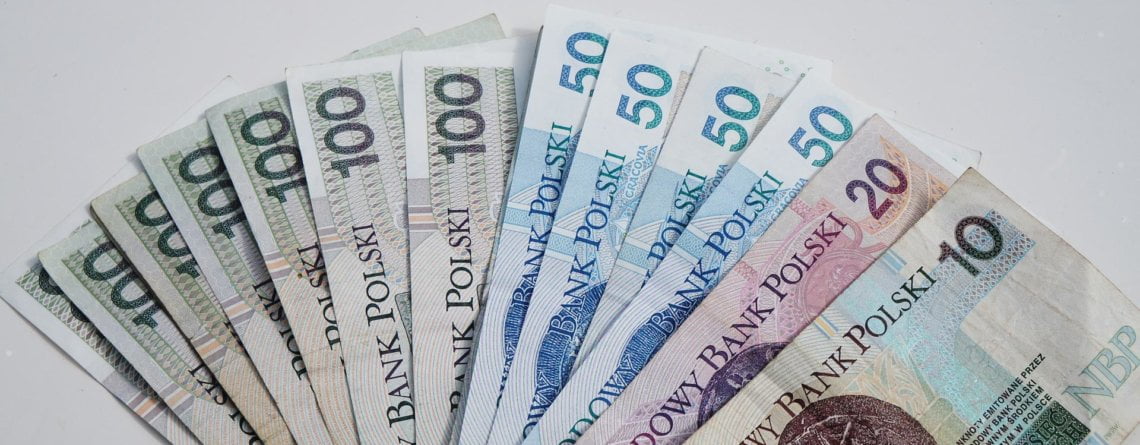 Wymiary polskich banknotów