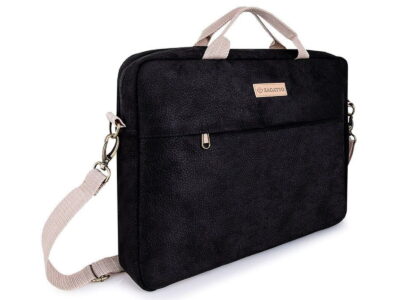 ZAGATTO Czarna damska torba na laptopa 15,6" cala - obrazek 2