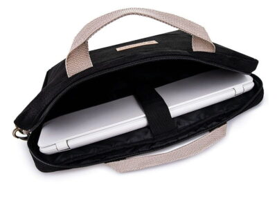 ZAGATTO Czarna damska torba na laptopa 15,6" cala - obrazek 3