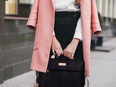 ZAGATTO Czarna damska torba na laptopa 15,6" cala - obrazek 6