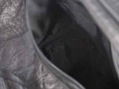 Plecak damski ze skóry naturalnej imitacja krokodyla czarny SERGEJ - obrazek 11