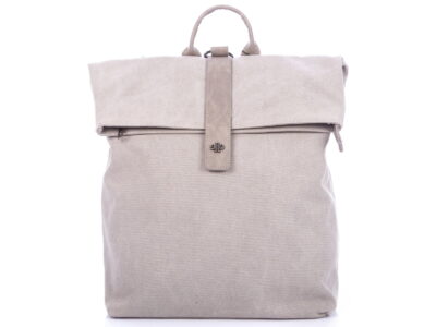 Plecak miejski elegancki płócienny A4 jasny szary Jennifer Jones