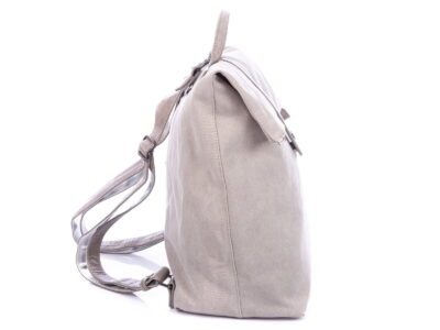 Plecak miejski elegancki płócienny A4 jasny szary Jennifer Jones - obrazek 5