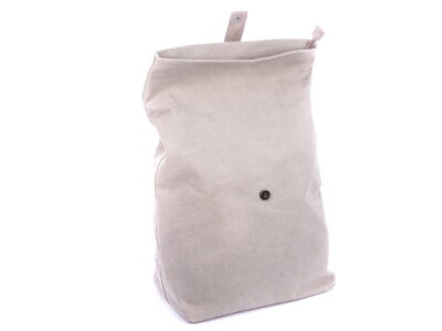 Plecak miejski elegancki płócienny A4 jasny szary Jennifer Jones - obrazek 6