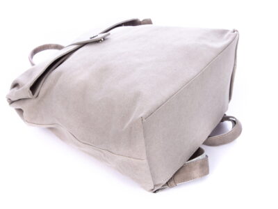 Plecak miejski elegancki płócienny A4 jasny szary Jennifer Jones - obrazek 9