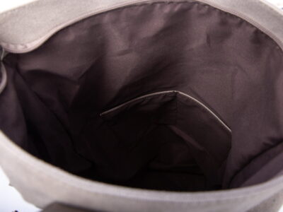 Plecak miejski elegancki płócienny A4 jasny szary Jennifer Jones - obrazek 11