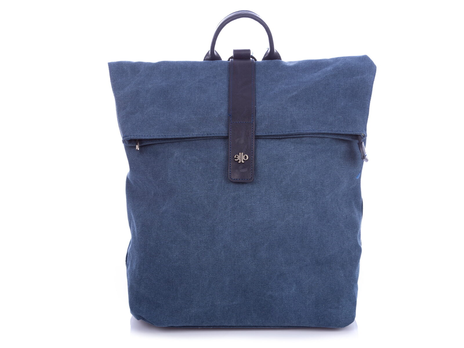 Plecak miejski elegancki płócienny A4 niebieski Jennifer Jones