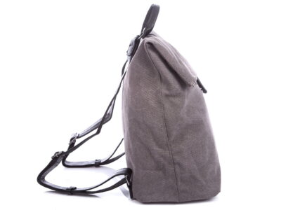 Plecak miejski elegancki płócienny A4 szary Jennifer Jones - obrazek 4