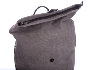 Plecak miejski elegancki płócienny A4 szary Jennifer Jones - obrazek 8