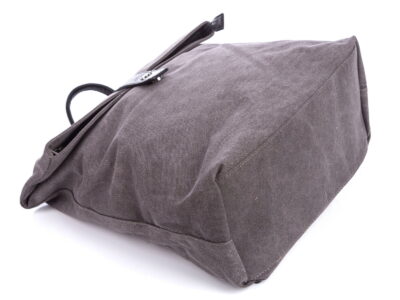 Plecak miejski elegancki płócienny A4 szary Jennifer Jones - obrazek 9