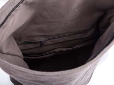 Plecak miejski elegancki płócienny A4 szary Jennifer Jones - obrazek 10