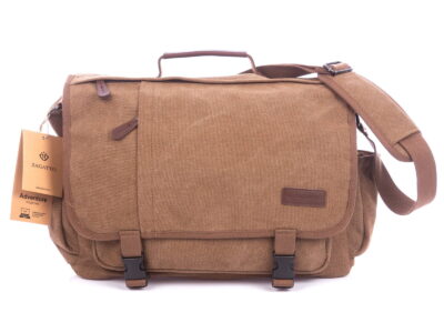 Duża torba brązowa męska Zagatto z płótna ZG240