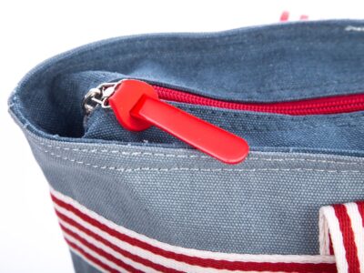 Torba plażowa duża w kolorze jeansowym Miss Beach - obrazek 5