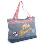 Torba plażowa duża w kolorze jeansowym Miss Beach