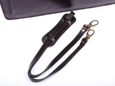 Teczka męska skórzana czarna z półokrągłą klapą Gregorio - obrazek 11