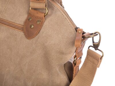 Torba damska średniej wielkości canvas + skóra naturalna, Harold's - obrazek 5