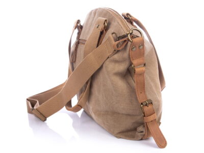 Torba damska średniej wielkości canvas + skóra naturalna, Harold's - obrazek 7