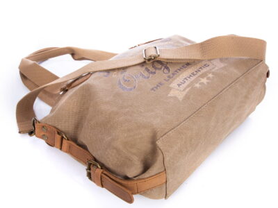 Torba damska średniej wielkości canvas + skóra naturalna, Harold's - obrazek 8