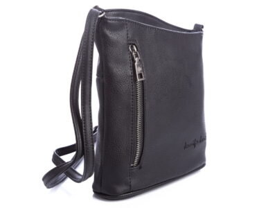 Nieduża wygodna listonoszka damska w kolorze czarnym - obrazek 6