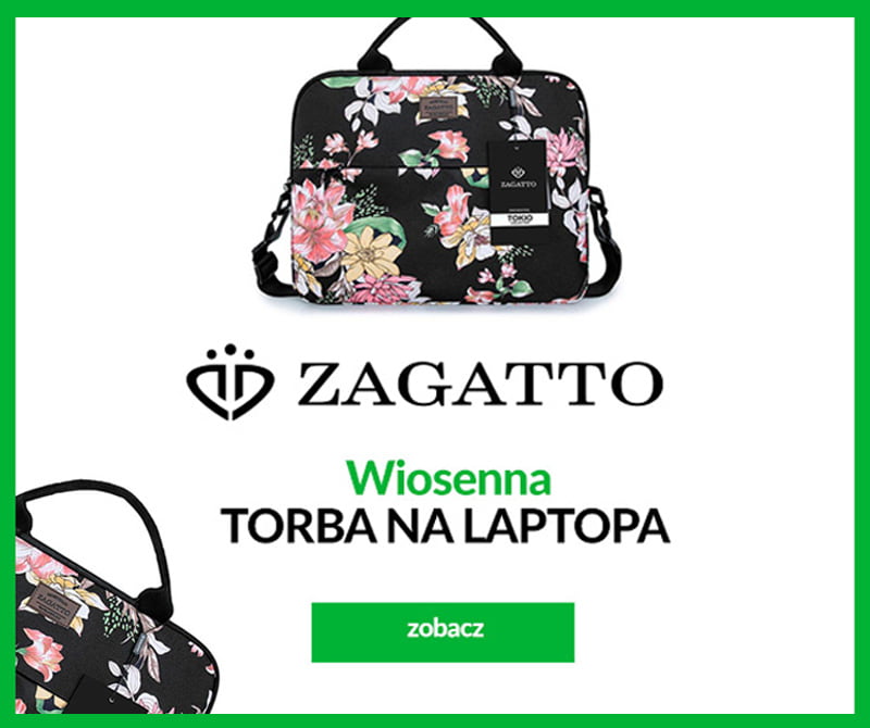 Damska torba na laptopa Zagatto w kwiaty