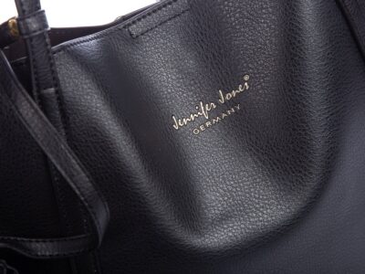 Shopperka damska czarna A4 z saszetką Jennifer Jones - obrazek 5