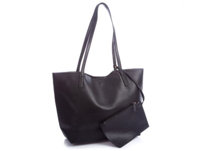 Shopperka damska czarna A4 z saszetką Jennifer Jones - obrazek 6