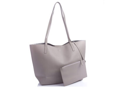Jasnoszara shopperka A4 z saszetką Jennifer Jones - obrazek 5