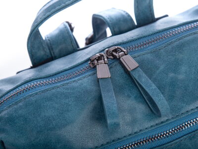 Miejski plecak damski ze skóry ekologicznej niebieski Jennifer Jones - obrazek 4