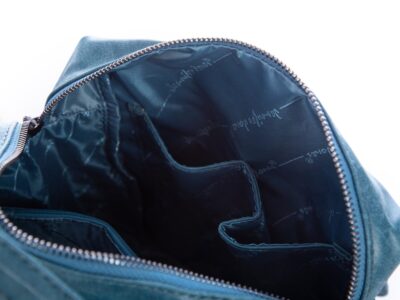 Miejski plecak damski ze skóry ekologicznej niebieski Jennifer Jones - obrazek 11