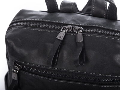 Miejski plecak damski ze skóry ekologicznej czarny Jennifer Jones - obrazek 3