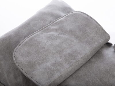 Miejski plecak damski ze skóry ekologicznej szary Jennifer Jones - obrazek 6