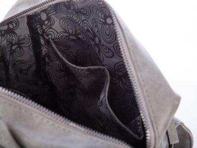 Miejski plecak damski ze skóry ekologicznej szary Jennifer Jones - obrazek 9