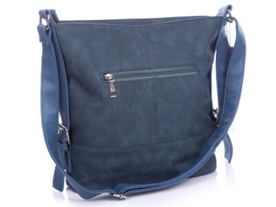 Granatowa torebka damska na ramię z ćwiekami Jennifer Jones - obrazek 3