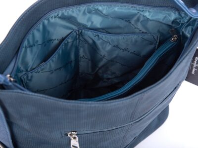 Granatowa torebka damska na ramię z ćwiekami Jennifer Jones - obrazek 9