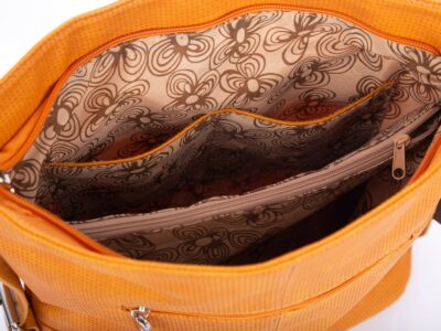 Żółta torebka damska na ramię z ćwiekami Jennifer Jones - obrazek 10