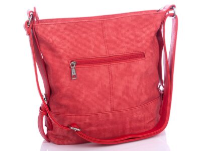 Czerwona torebka damska na ramię z ćwiekami Jennifer Jones - obrazek 6