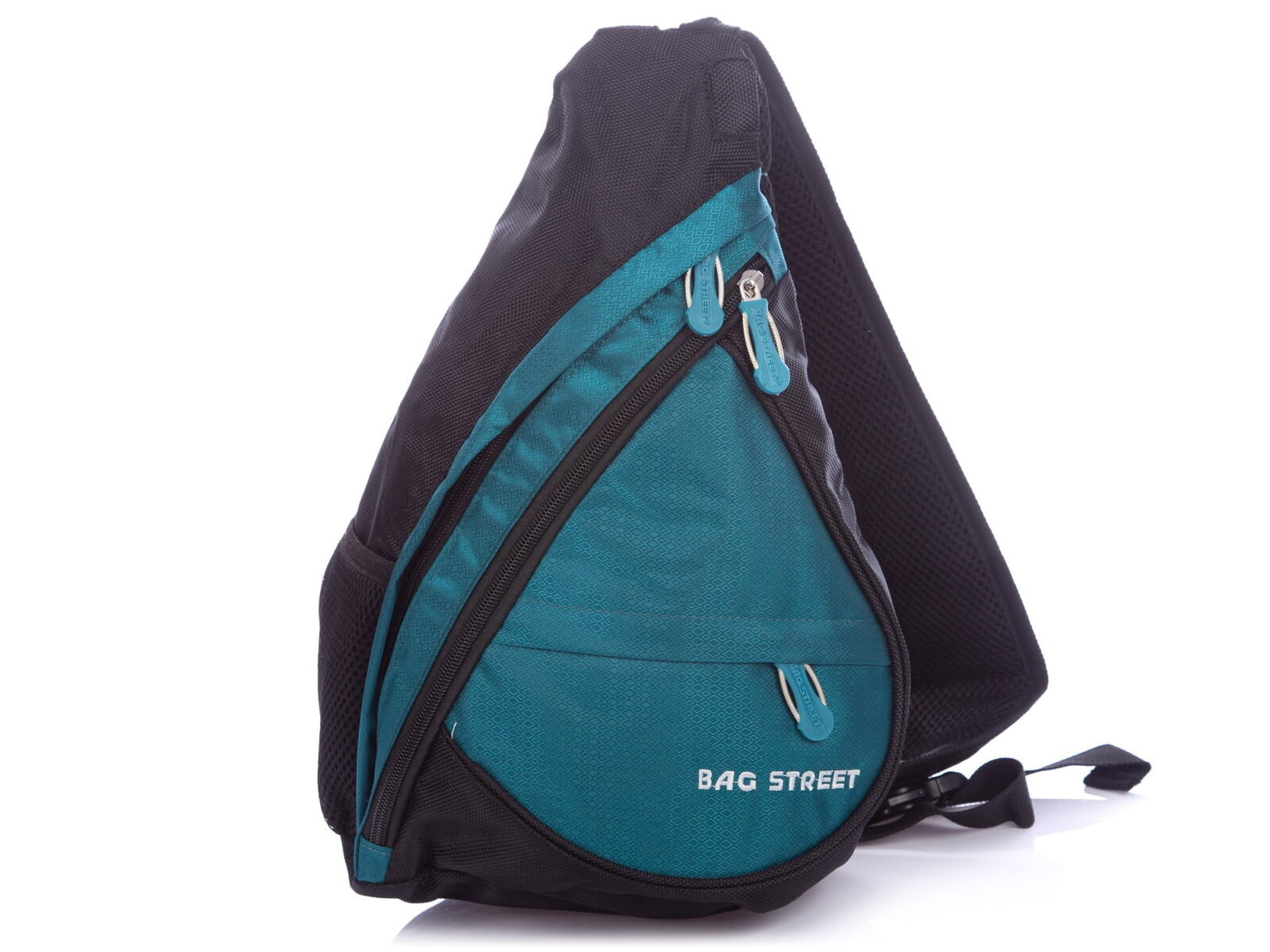 Turkusowy plecak rowerowy na jedno ramię Bag Street 4388