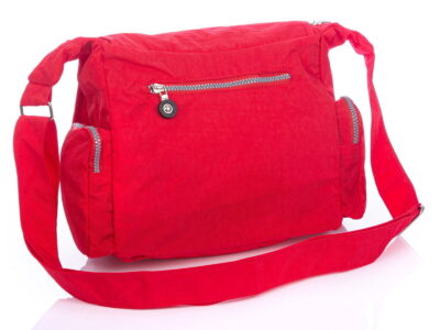 Torebka damska czerwona bardzo lekka wykonana z kreszu Bag Street - obrazek 4