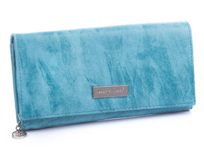 Duży turkusowy portfel damski Jennifer Jones 1109