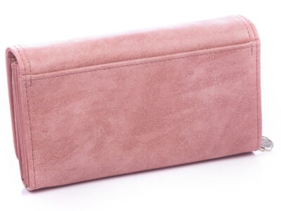 Duży portfel damski z miękkiej eko-skóry jasnoróżowy Jennifer Jones - obrazek 2